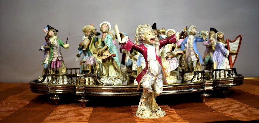 Orchestre En Porcelaine De Meissen ( Affenkapelle )