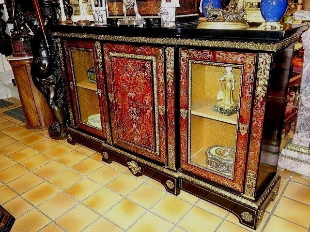 Dressoir En Marqueterie Boulle-photo-2