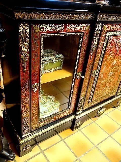 Dressoir En Marqueterie Boulle-photo-4