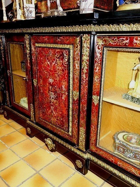 Dressoir En Marqueterie Boulle-photo-3