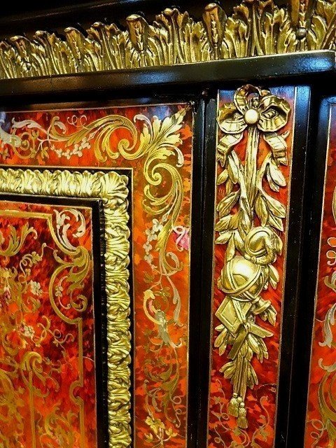 Dressoir En Marqueterie Boulle-photo-5