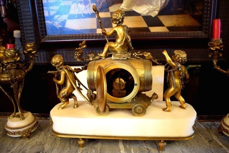 Louis XVI Style Clockset-photo-3