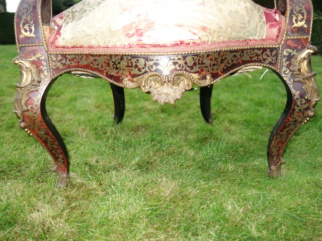 Boulle Marquetry Armchair-photo-4