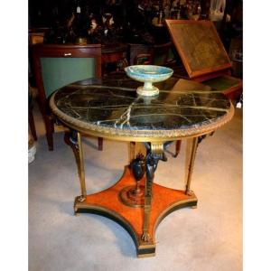 Bronze Pedestal Table