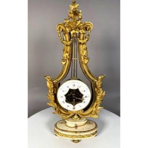 Louis XVI Lyra Clock