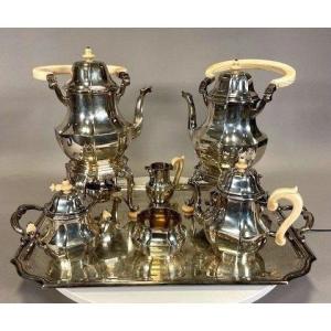 Puiforcat Coffee Service In Solid Silver Weight 14.315 Gram !