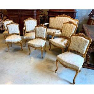 Gilt Wood Louis XV Suite 