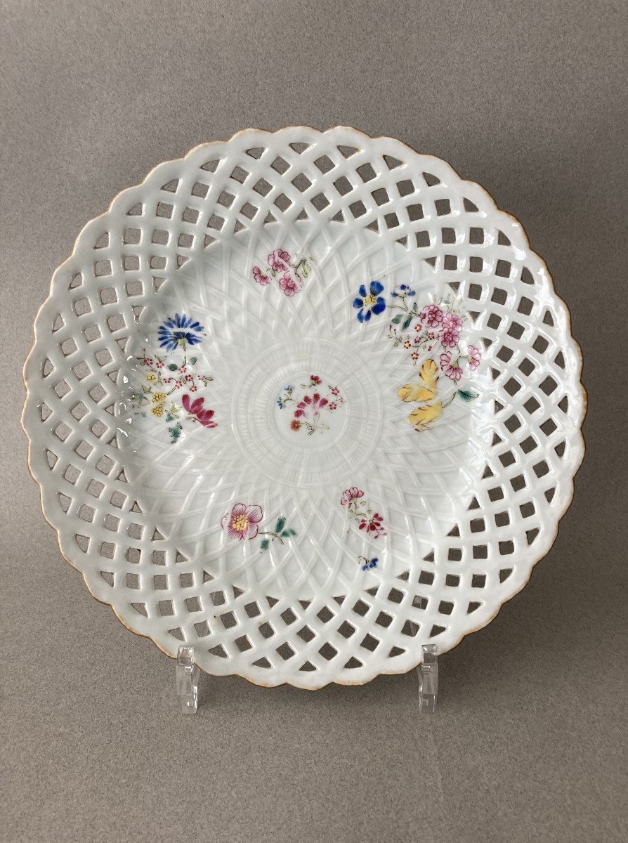 China: Openwork Porcelain  Plate18th Century