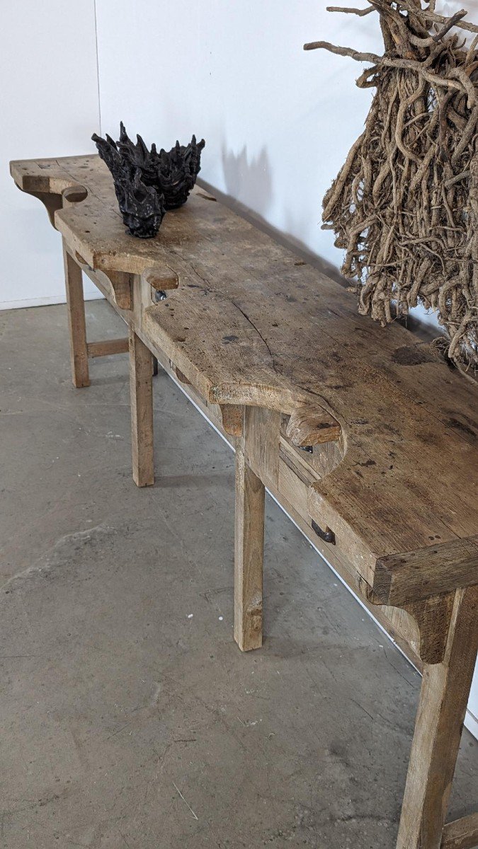 Large Console Jeweler's Table Circa 1950-photo-2