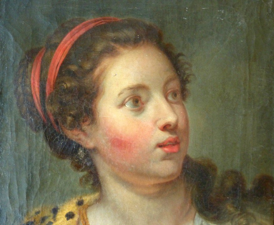 La Nymphe Callisto, d'Après Jean Baptiste Greuze (1725-1805)-photo-3