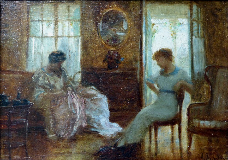 Albert Chevallier Tayler (1862-1925), The Conversation 