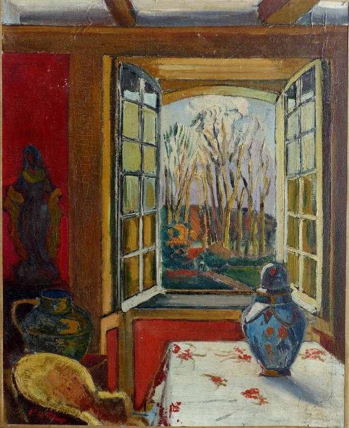 The Open Window, French School, Early 20th Century