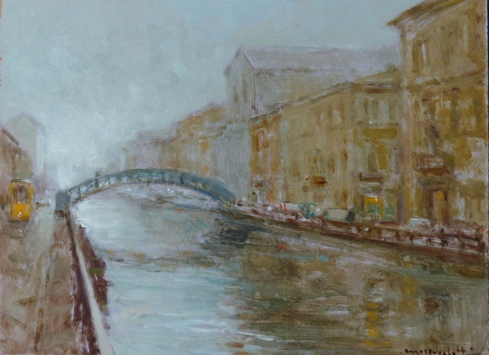 The Naviglio Canal In Milan