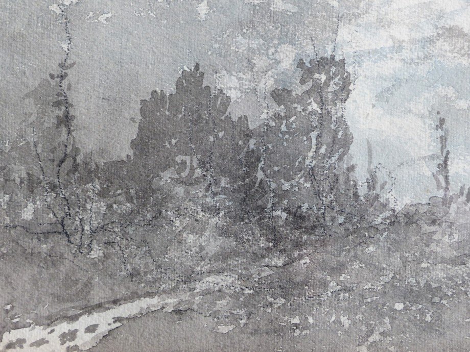 Henri Harpignies (1819-1916),  Paysage  de Bourgogne-photo-2