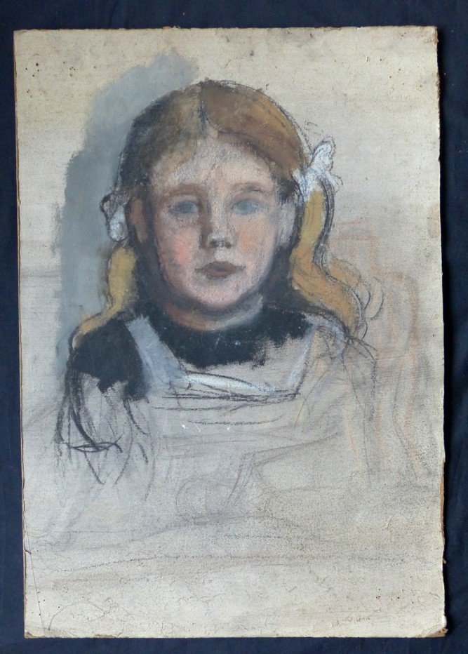 Sketch, Portrait Of A Young Girl-photo-2