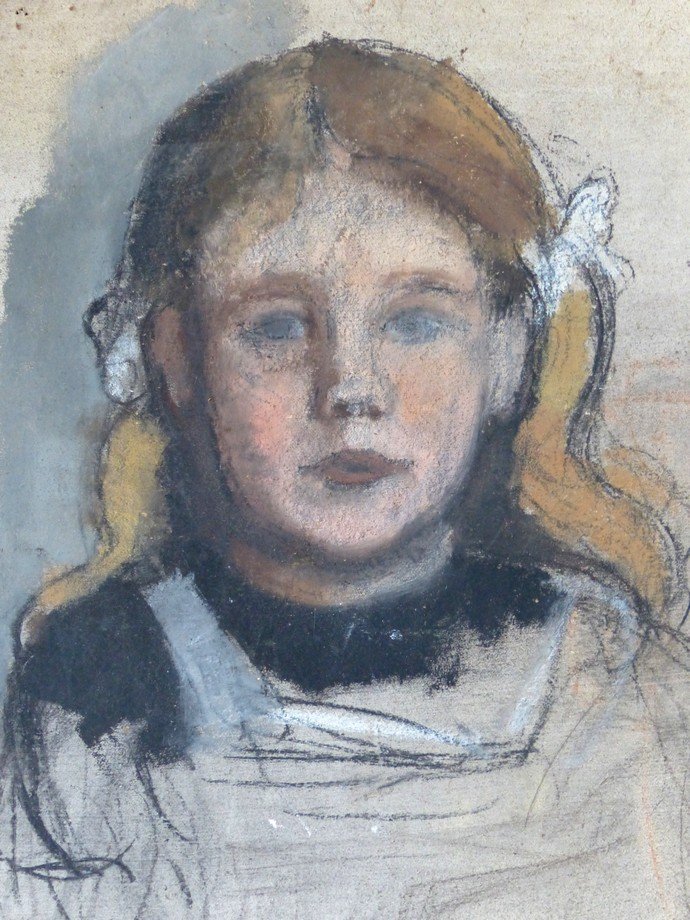 Sketch, Portrait Of A Young Girl-photo-3