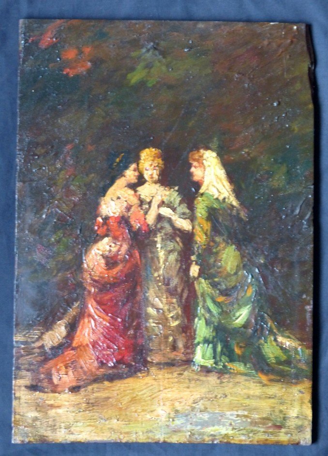 The Three Women, Entourage Of Adolphe Monticelli -photo-2