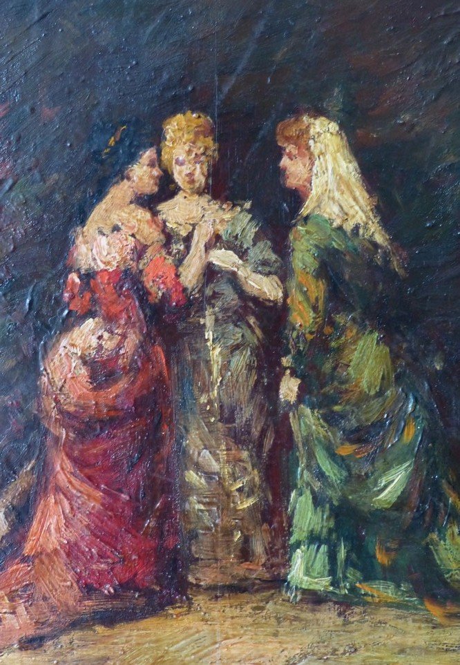 The Three Women, Entourage Of Adolphe Monticelli -photo-3