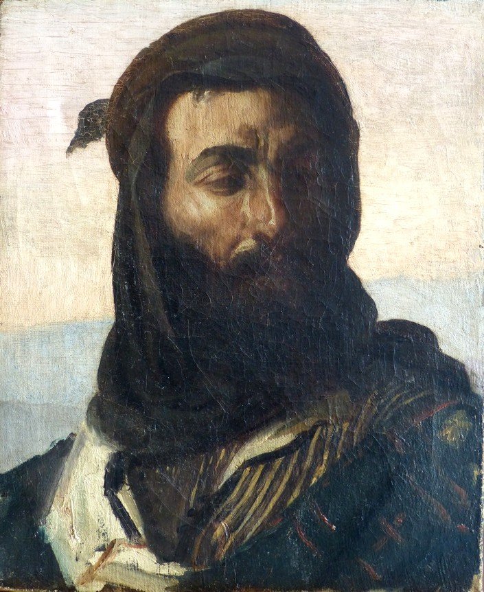 Portrait D'un Chef Arabe, entourage d'Henri Regnault