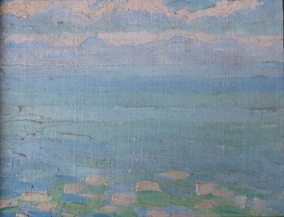 Between Sky And Sea, Sketch From The Early 20th Century 