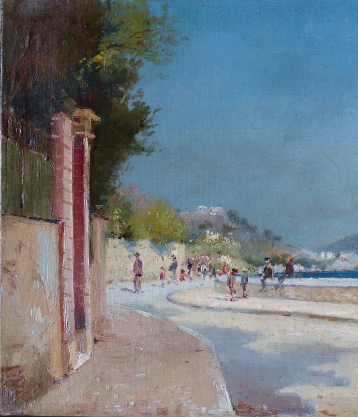 Louis Nattero (1870-1915), Vue De La Corniche à Marseille-photo-4