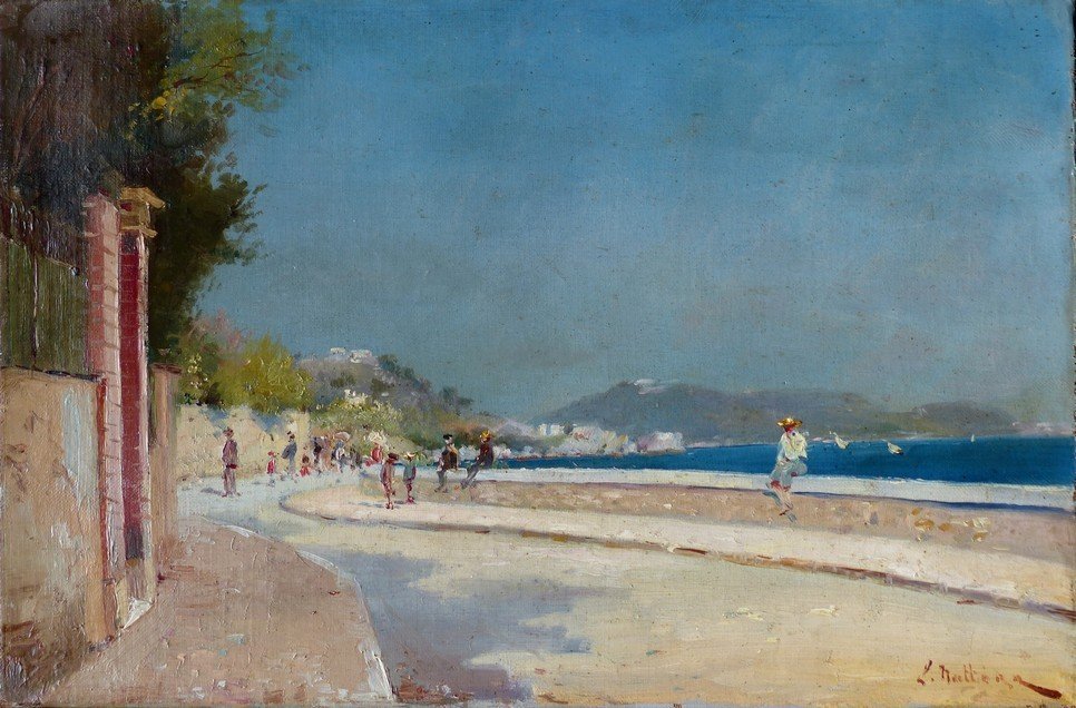 Louis Nattero (1870-1915), Vue De La Corniche à Marseille