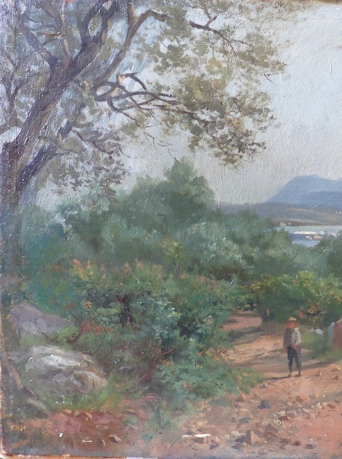 Antoine Bronzi  (1814-1895), Paysage De Provence-photo-2