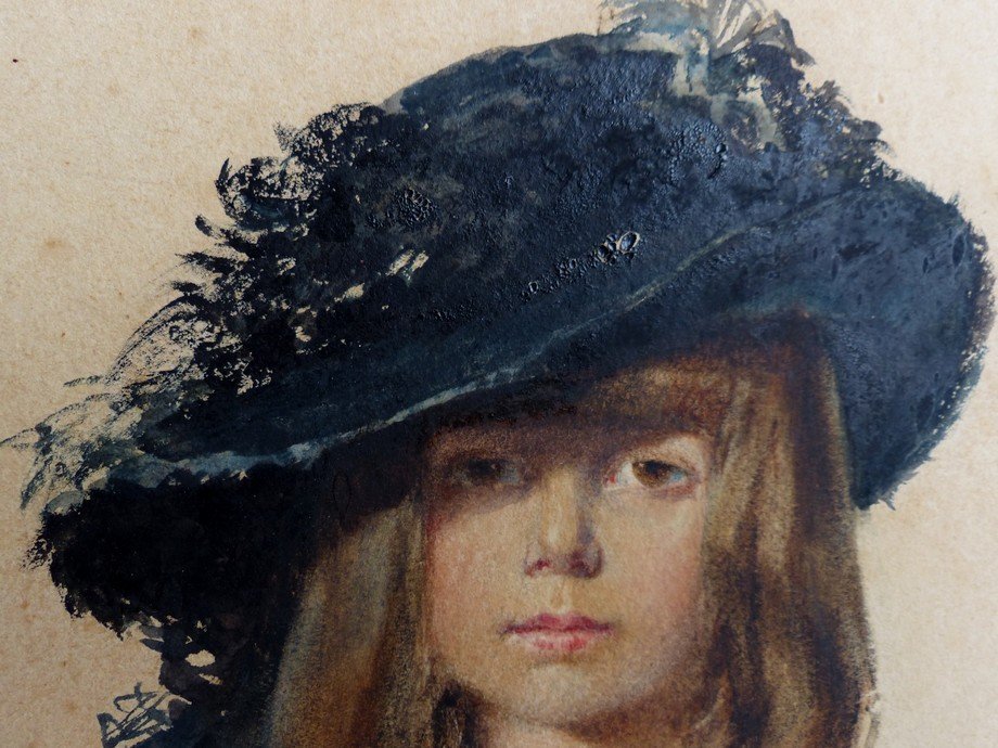 Young Girl With Hat, Late 19th Century-photo-1