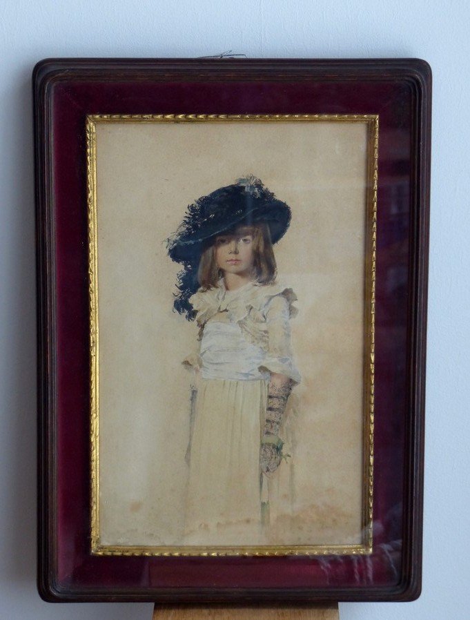 Young Girl With Hat, Late 19th Century-photo-4