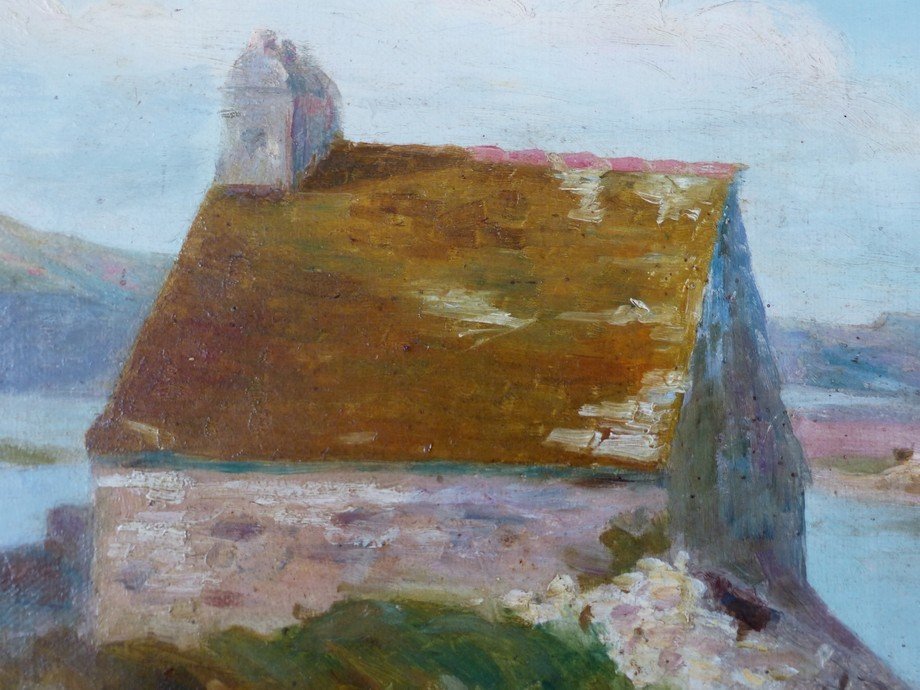 Henry d'Estienne (1872-1949), View Of A Breton Landscape-photo-3