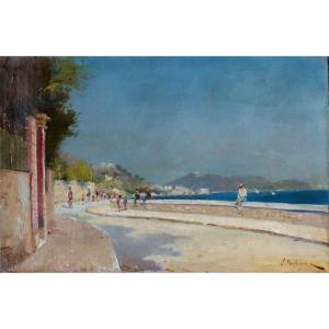 Louis Nattero (1870-1915), Vue De La Corniche à Marseille