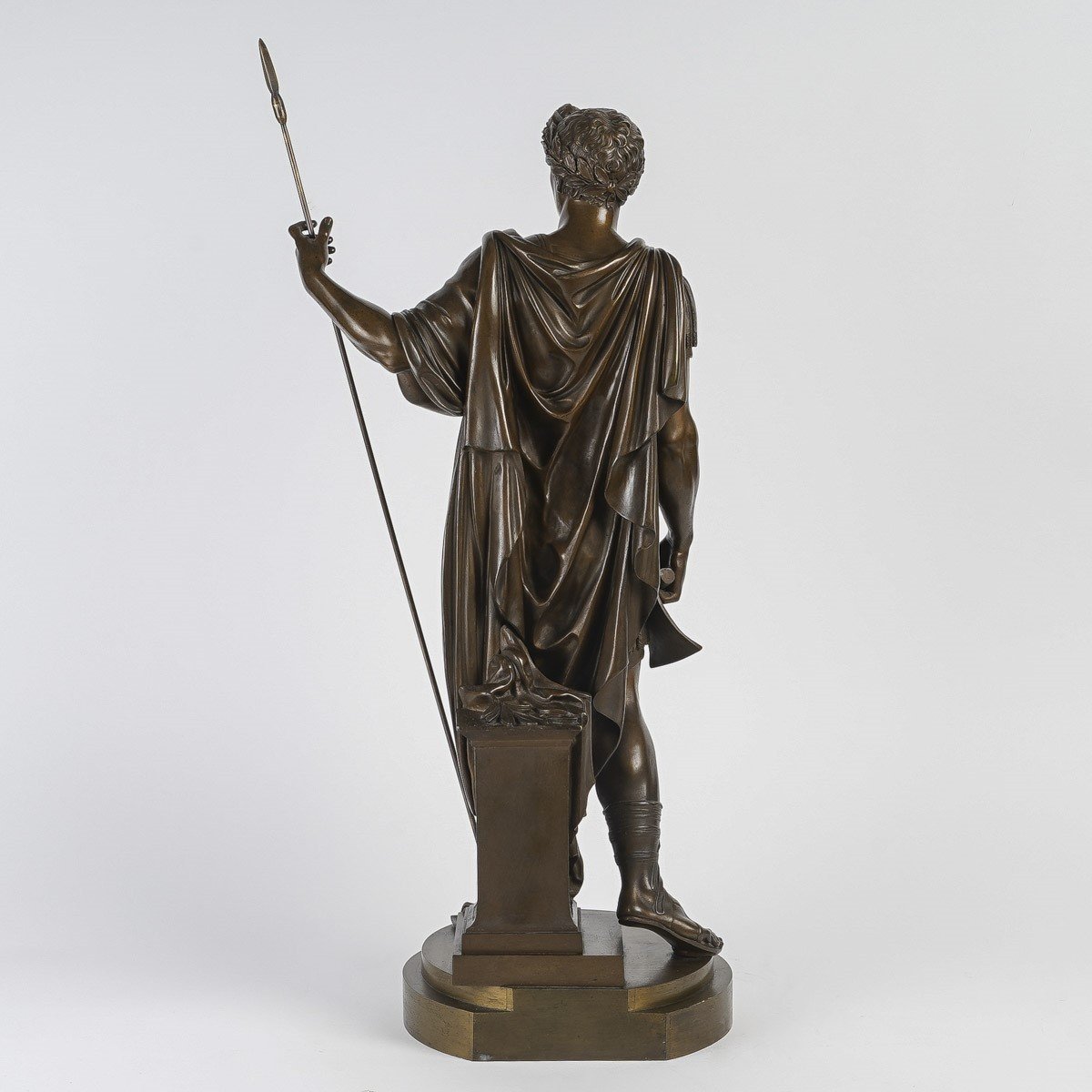 Caesar: Bronze Of The Grand Tour, Late 19th Century-photo-3