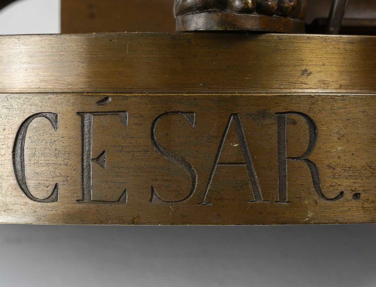 Caesar: Bronze Of The Grand Tour, Late 19th Century-photo-7