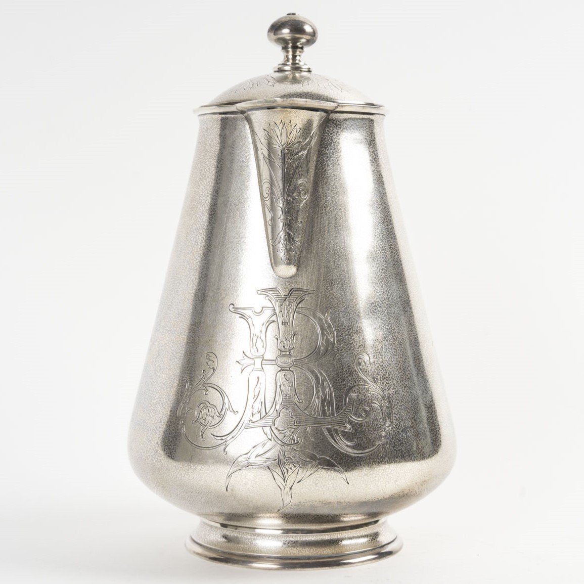 Fannière Frères Paris: Solid Silver Jug, Circa 1880-photo-4