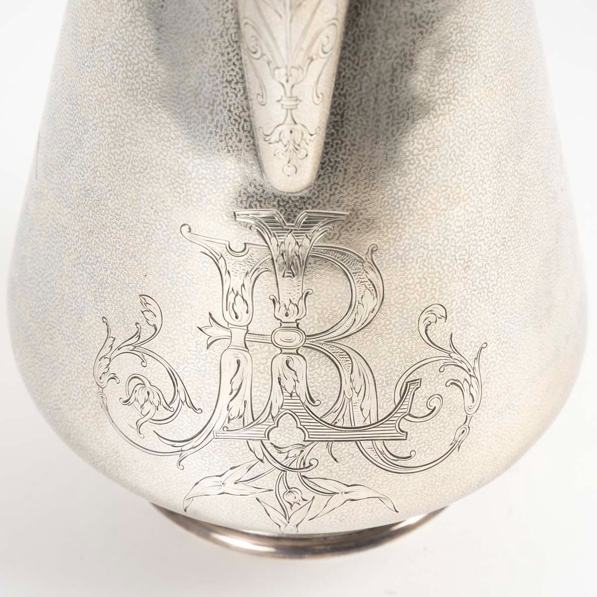 Fannière Frères Paris: Solid Silver Jug, Circa 1880-photo-2