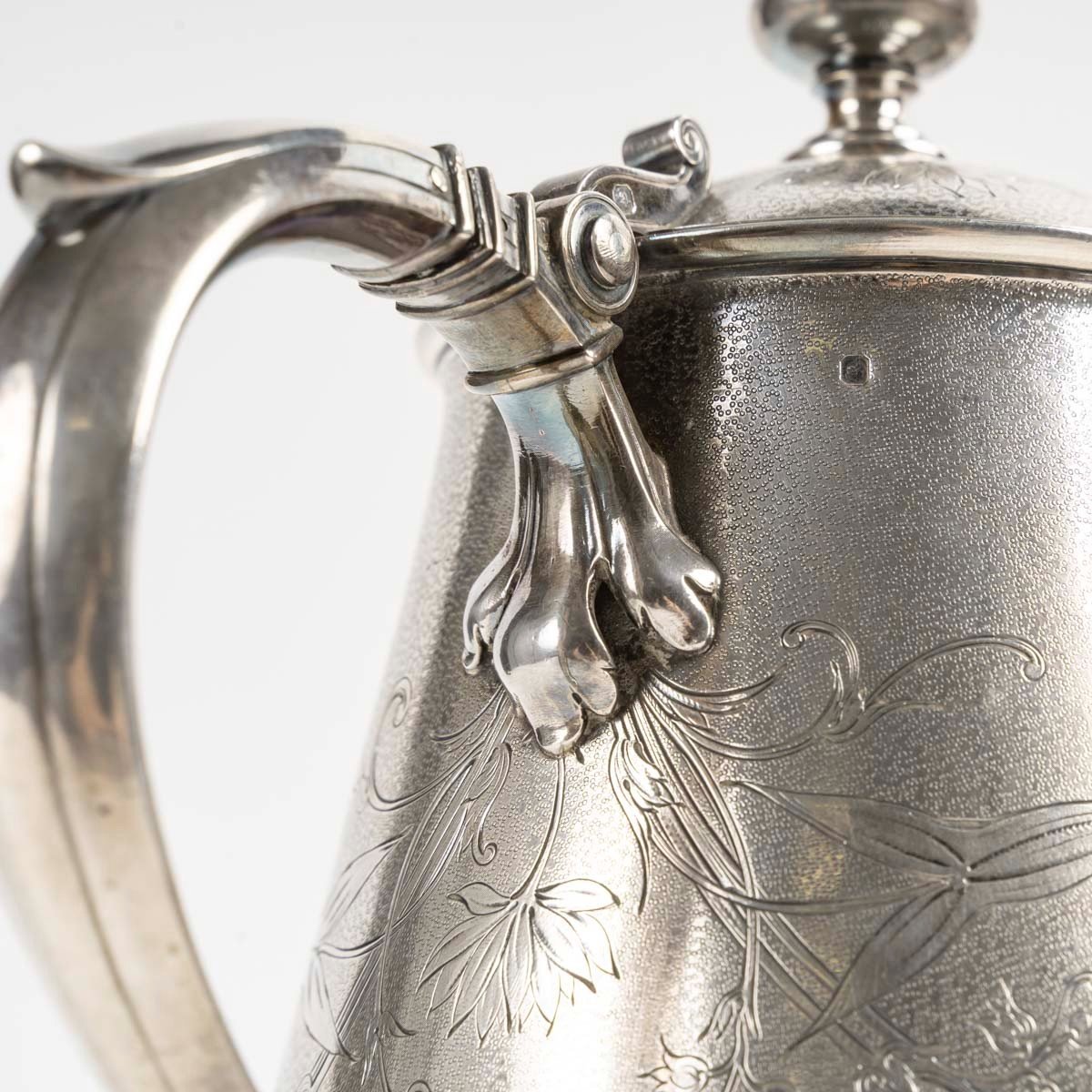 Fannière Frères Paris: Solid Silver Jug, Circa 1880-photo-4