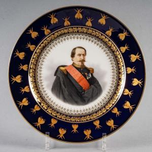 After Winterhalter, Napoleon III And Eugenie On Sèvres Porcelain