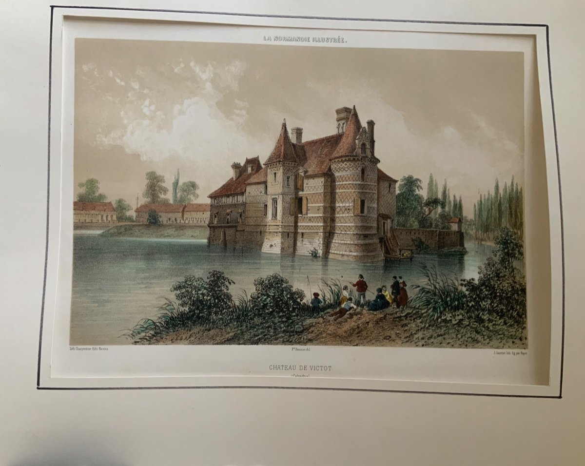 Color Lithographs. Illustrated Normandy-photo-4