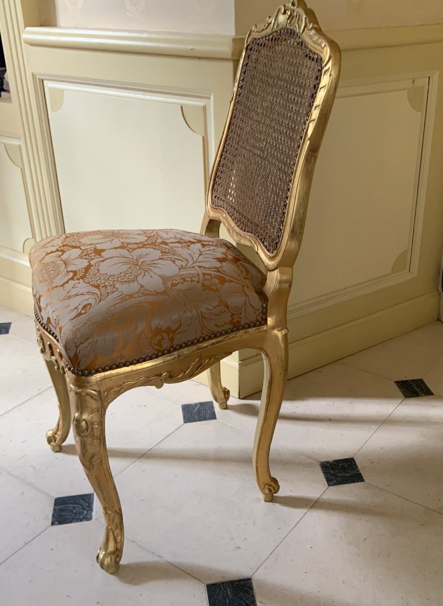 Lxv Period Chair In Golden Wood-photo-6