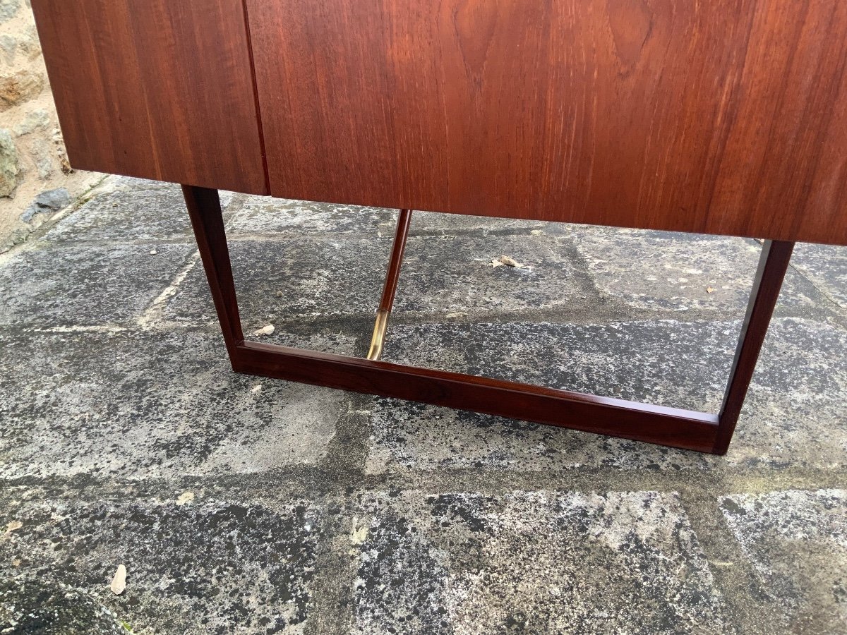 Boomerang Desk In Teak Dated 1964. Peter Lövig Nielsen Designer-photo-4