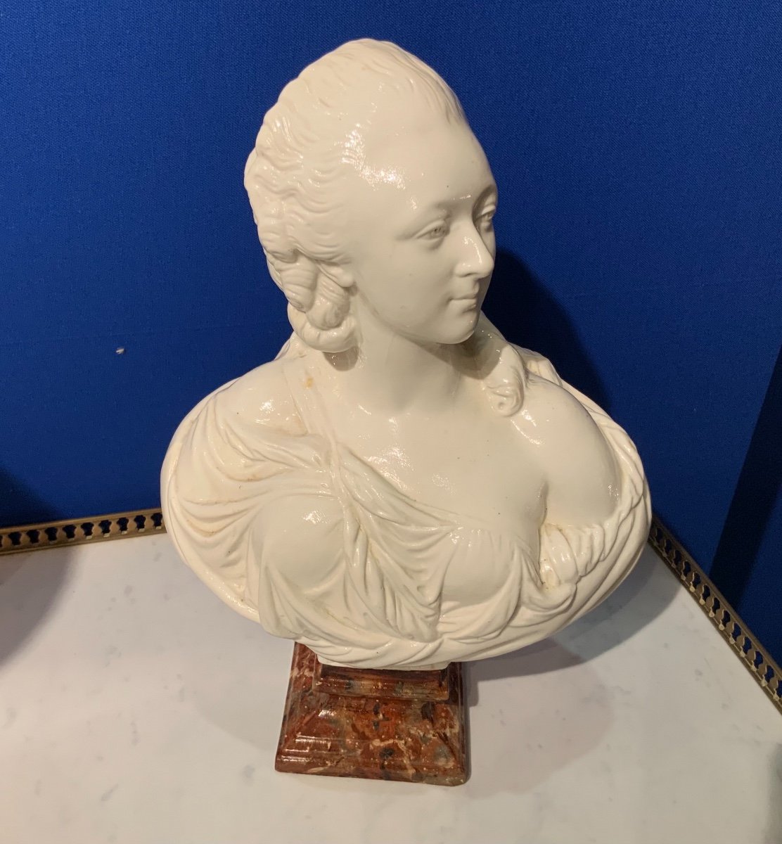 Bust In Soft Paste Of Mme Du Barry, Favorite Of Lxv
