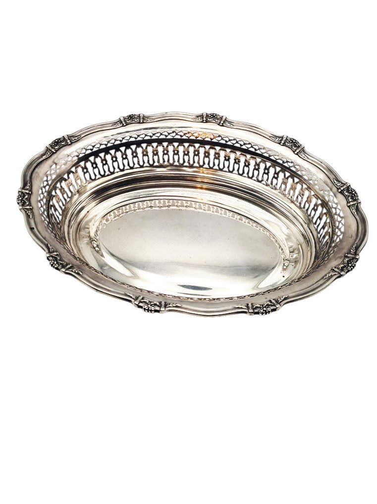 Silver Basket, Minerva Hallmark, Early 20th Century.-photo-2