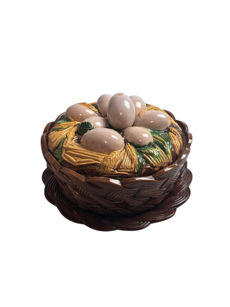 Barbotine Egg Box And Display Stand.-photo-2