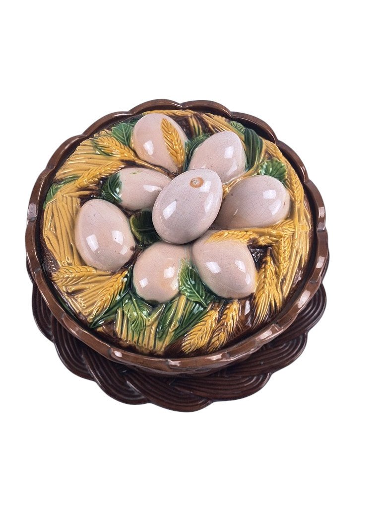 Barbotine Egg Box And Display Stand.-photo-3