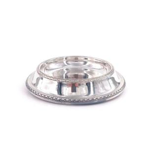 Pretty Bowl For Dog Or Cat In Silver Metal