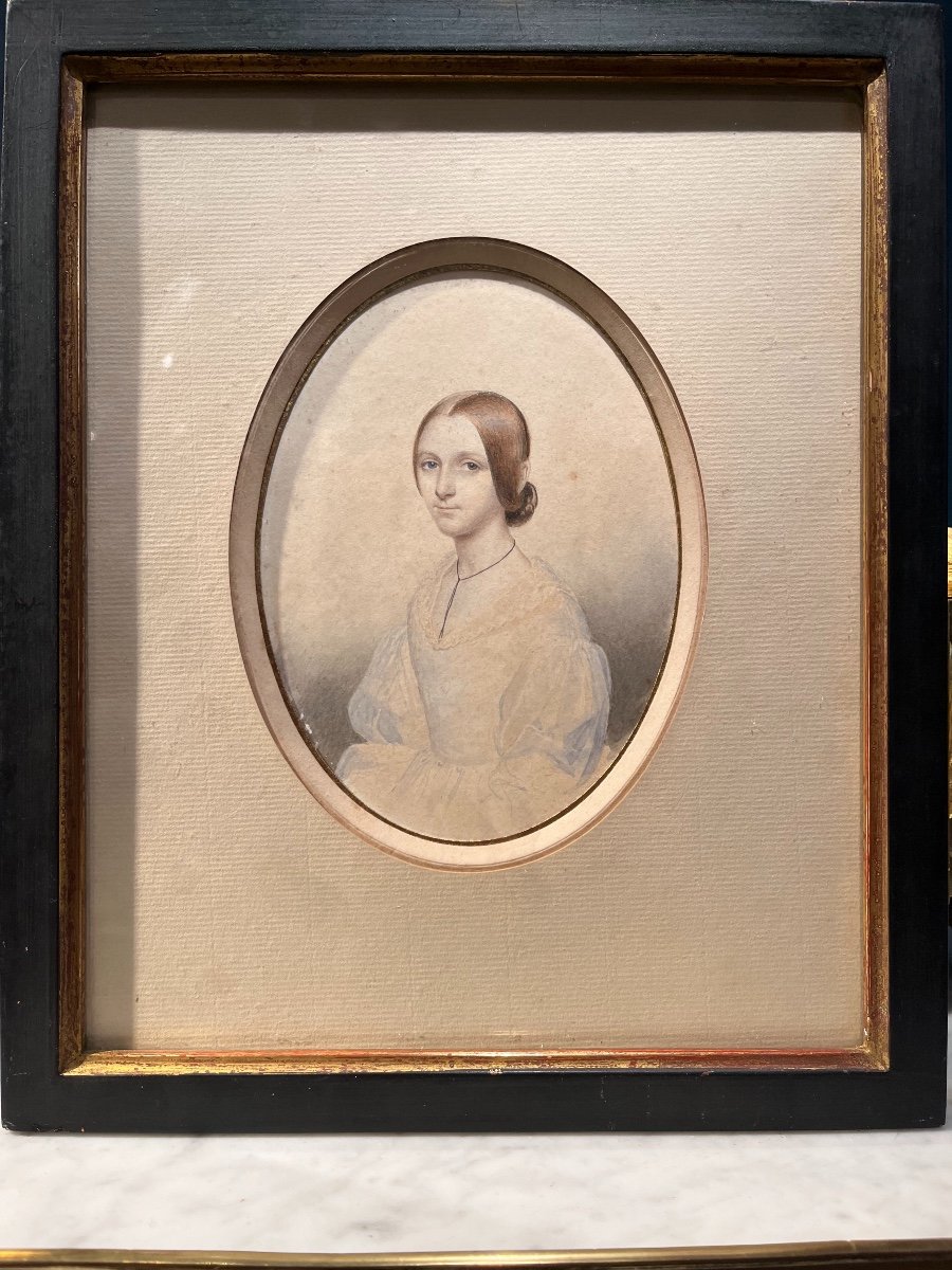 Portrait Of Valentine De Talleyrand-périgord (1830-1913), French School 1840-photo-2