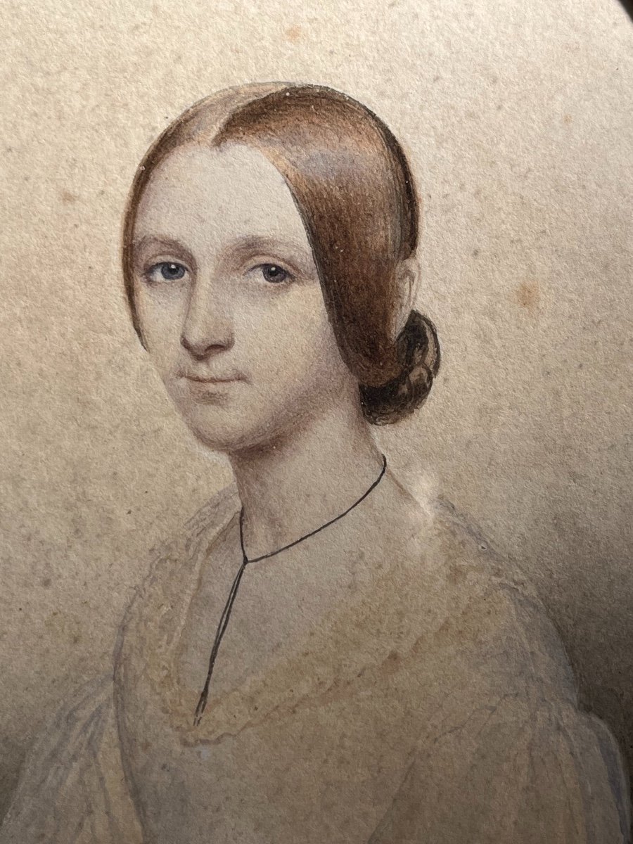 Portrait Of Valentine De Talleyrand-périgord (1830-1913), French School 1840-photo-3