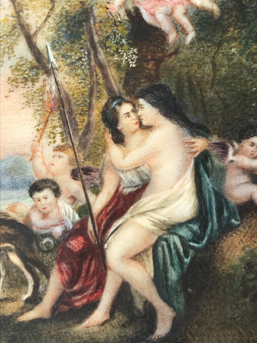 Miniature : Jupiter Et Callisto, d'Après Le Tableau De Philadelphia Museum Of Art-photo-3