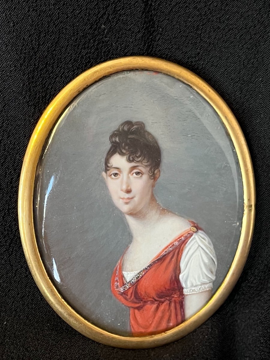 Miniature Portrait Of Empress Joséphine De Beauharnais-photo-2