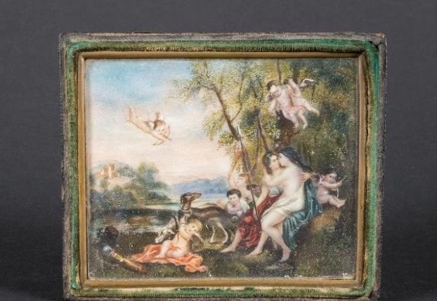 Miniature : Jupiter Et Callisto, d'Après Le Tableau De Philadelphia Museum Of Art-photo-2